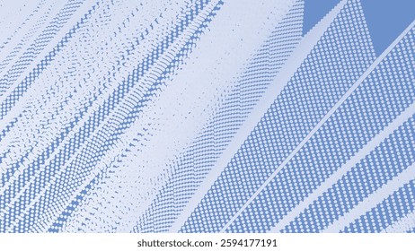 Cornflower blue with halftone abstract background for backdrop or presentation