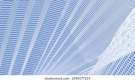 Cornflower blue with halftone abstract background for backdrop or presentation