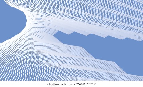 Cornflower blue with halftone abstract background for backdrop or presentation