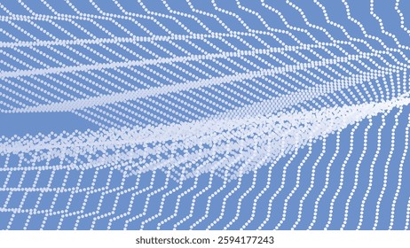 Cornflower blue with halftone abstract background for backdrop or presentation