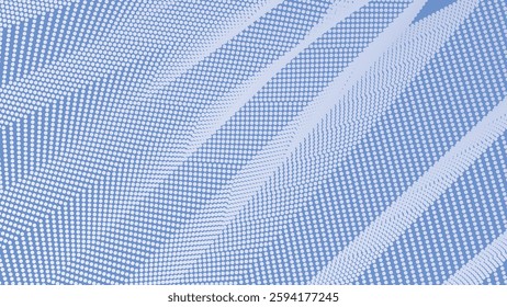 Cornflower blue with halftone abstract background for backdrop or presentation