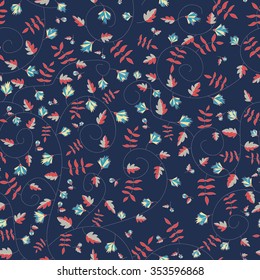 Cornflower pattern. Vector seamless texture