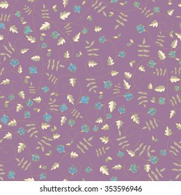 Cornflower pattern. Vector seamless texture