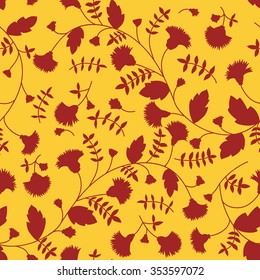 Cornflower pattern. Vector seamless texture