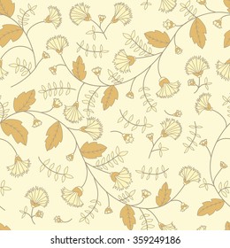 Cornflower pattern. Vector seamless texture