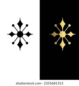 Cornflower simple geometric background vector