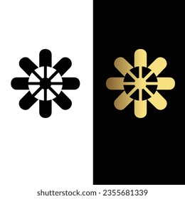 Cornflower simple geometric background vector