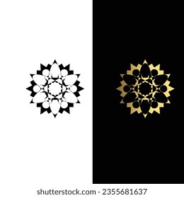 Cornflower simple geometric background vector
