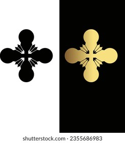 Cornflower simple geometric background vector