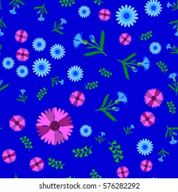 cornflowers different abstract pattern seamless pattern for textile 1
