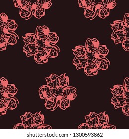 Cornflowers seamless pattern. Vector graphics