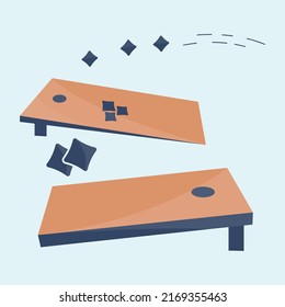 Cornhole Boards Vector Illustration Design With Premium Concept And Quality Design.