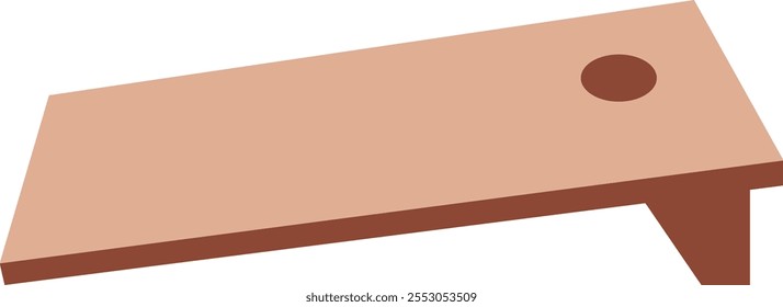 Cornhole Game Board Set Vector Illustration