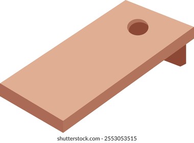 Ilustração do vetor do conjunto de tabuleiros de jogo Cornhole