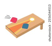 Cornhole icon clipart avatar logotype isolated illustration