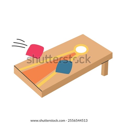 Cornhole icon clipart avatar logotype isolated illustration
