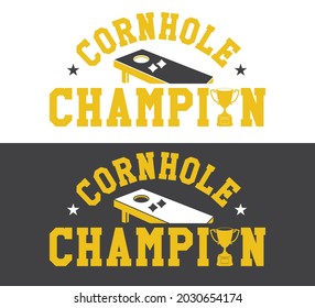 14 Corn Hole Champions Images, Stock Photos & Vectors | Shutterstock