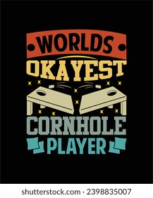 Cornhole t shirt design, hobby, board, athletic, corn-hole, wooden, football, funny, vintage