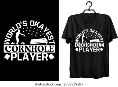 Cornhole T-shirt Design. Funny Gift Item Cornhole T-shirt Design For All Cornhole Lovers And Players