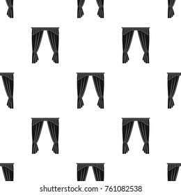 Cornice, single icon in black style.Cornice, vector symbol stock illustration web.