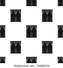 Cornice, single icon in black style.Cornice, vector symbol stock illustration web.