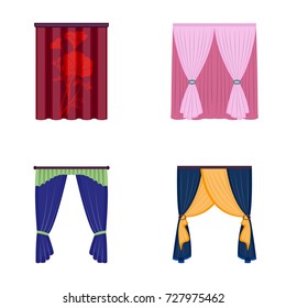 Cornices, garters, ribbon and other web icon in cartoon style.Machine, textiles, furniture icons in set collection.