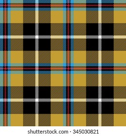 cornish tartan fabric texture seamless pattern. Vector illustration. EPS 10. No transparency. No gradients.
