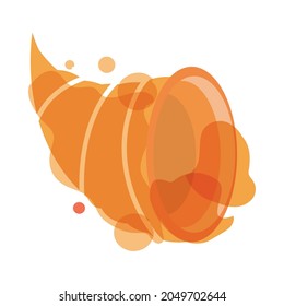 cornucopia harvesting flat icon style