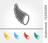 Cornucopia - Horn of Plenty Single Icon Vector Illustration