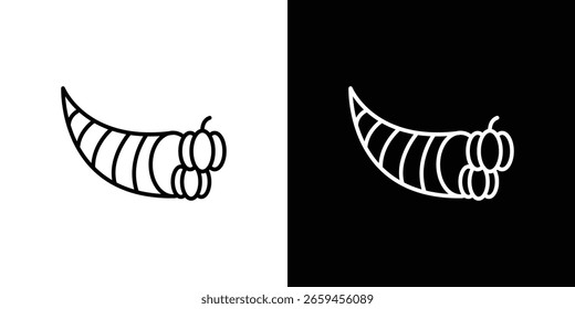 Cornucopia icon for concept and graphic design. Collection of high quality black style vector icons