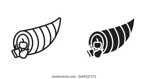 Cornucopia icon Design Illustrations. editable web icons