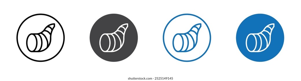 Cornucopia icon Isolated on white background vector set