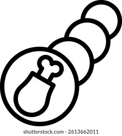 Cornucopia Line Vector Icon Design