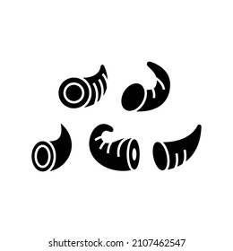 Cornucopia set icon isolated on white background
