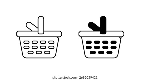 Cornucopia definir ícone com fundo branco vetor ilustração stock