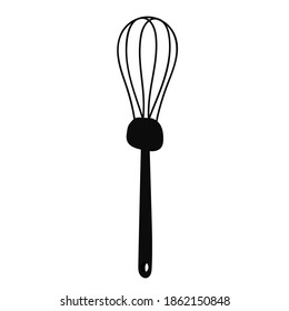 corolla kitchen in black and white. vector illustration