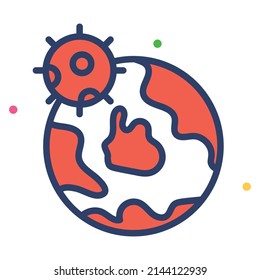 Corona Australis Healthcare Medical, vector graphic Illustration Icon.