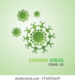 Corona Bacteria Cell Virus Vektorillustration Illustration Symbol Design