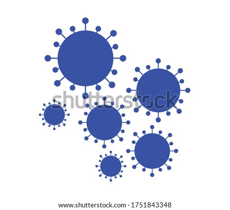 Corona Blue Icon Vactor Graphic