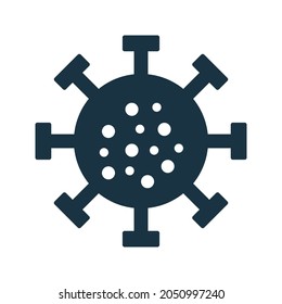 Corona, coronavirus, virus icon. Simple editable vector design isolated on a white background.