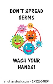 corona covid 2019 virus wash your hand signage vector