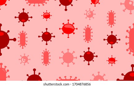 Corona Covid pattern background vector 