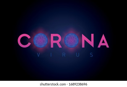 Corona vırus / covid19 logo design