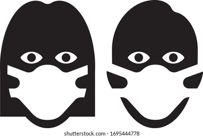 Corona covid-19 mouth nose protection mask
