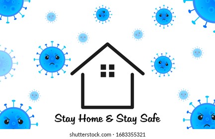 corona / covid-19 virus background that is roaming outside the home, is perfect for corona news background, covid-19 icon etc.
