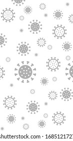 Corona Covid-19 Virus Pattern Background For Instagram Story Mobile Size