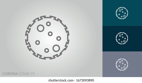 Corona Covid-19 virus protection Icon of medical respiratory mask isolated on white background. Wuhan coronavirus theme. Design element for poster, card, banner, sign. Vector illustration wash hands 