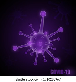 Ilustración del logotipo Corona Global Virus Background