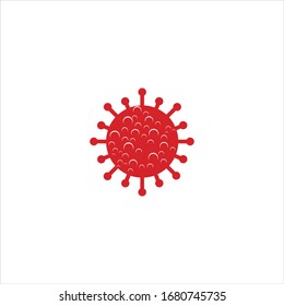 corona logo The shape of the safety ban icon MERS Corona Virus Biohazard. logo symbol of risk of biological hazards. Virus epidemic danger sign vector illustration. STOP COVID19