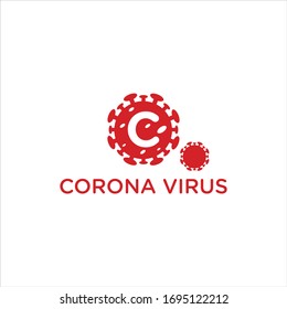 corona logo The shape of the safety ban icon MERS Corona Virus Biohazard. 2020 symbol symbol of the risk of biological hazards. Vector illustration of a sign of a virus epidemic. STOP COVID19